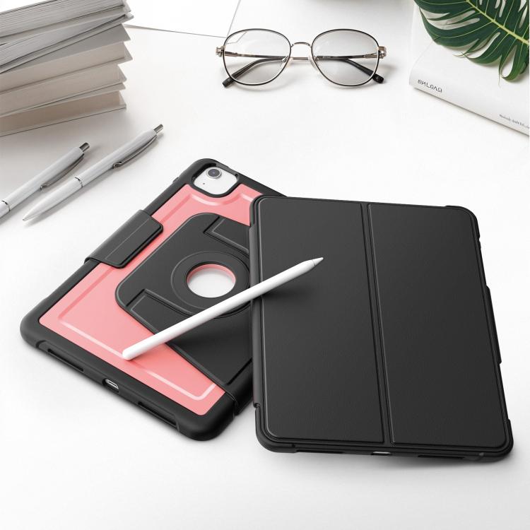 For iPad Air 11 2026 / 2025 / 2024 Honeycomb Magnetic Rotation Holder Leather Smart Tablet Case