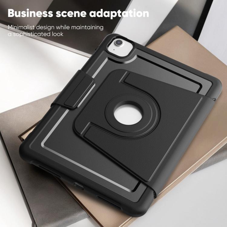 For iPad Air 11 2026 / 2025 / 2024 Honeycomb Magnetic Rotation Holder Leather Smart Tablet Case