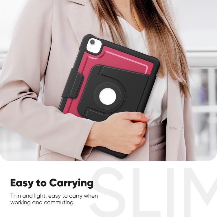 For iPad Air 11 2026 / 2025 / 2024 Honeycomb Magnetic Rotation Holder Leather Smart Tablet Case