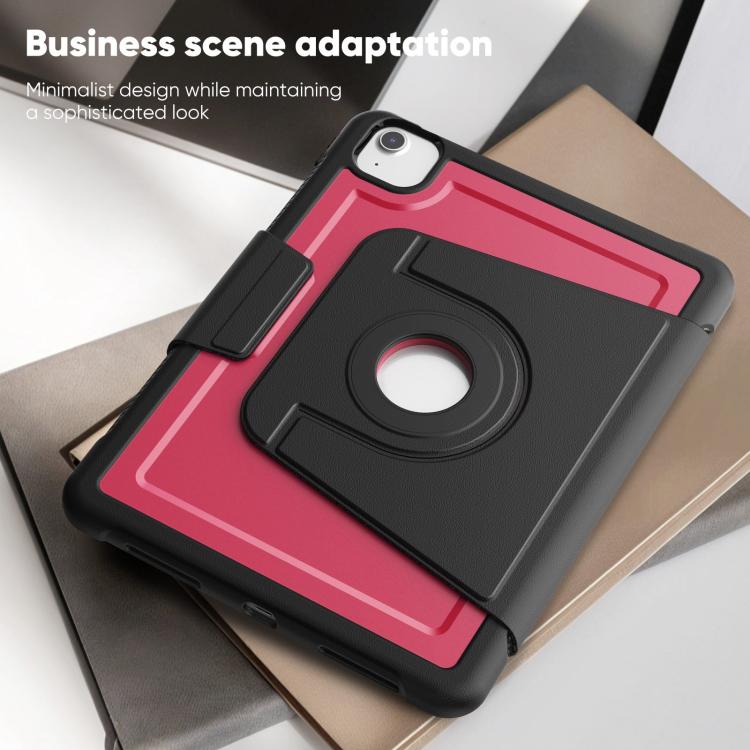 For iPad Air 11 2026 / 2025 / 2024 Honeycomb Magnetic Rotation Holder Leather Smart Tablet Case