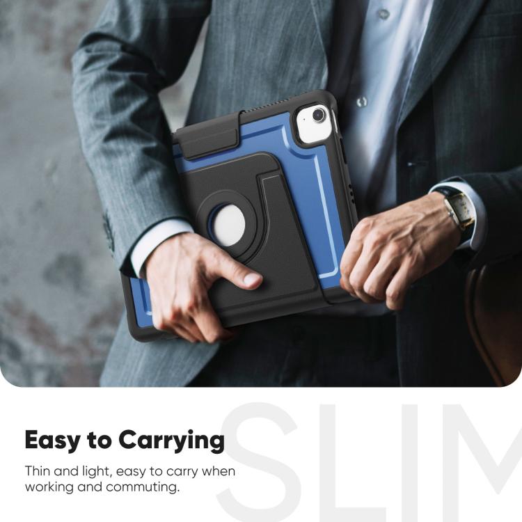For iPad Air 11 2026 / 2025 / 2024 Honeycomb Magnetic Rotation Holder Leather Smart Tablet Case