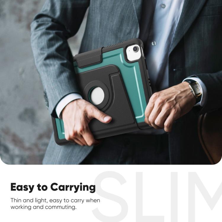 For iPad Air 11 2026 / 2025 / 2024 Honeycomb Magnetic Rotation Holder Leather Smart Tablet Case