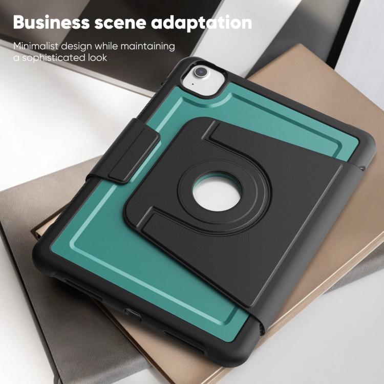 For iPad Air 11 2026 / 2025 / 2024 Honeycomb Magnetic Rotation Holder Leather Smart Tablet Case
