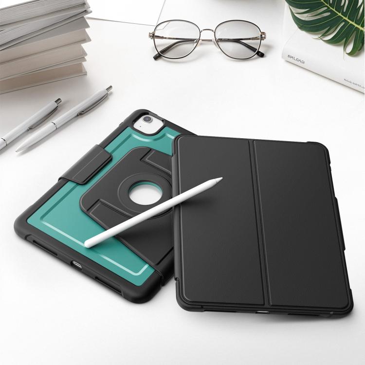 For iPad Air 11 2026 / 2025 / 2024 Honeycomb Magnetic Rotation Holder Leather Smart Tablet Case