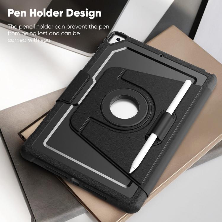For iPad 10.2 2021 / Air 10.5 Honeycomb Magnetic Rotation Holder Leather Smart Tablet Case
