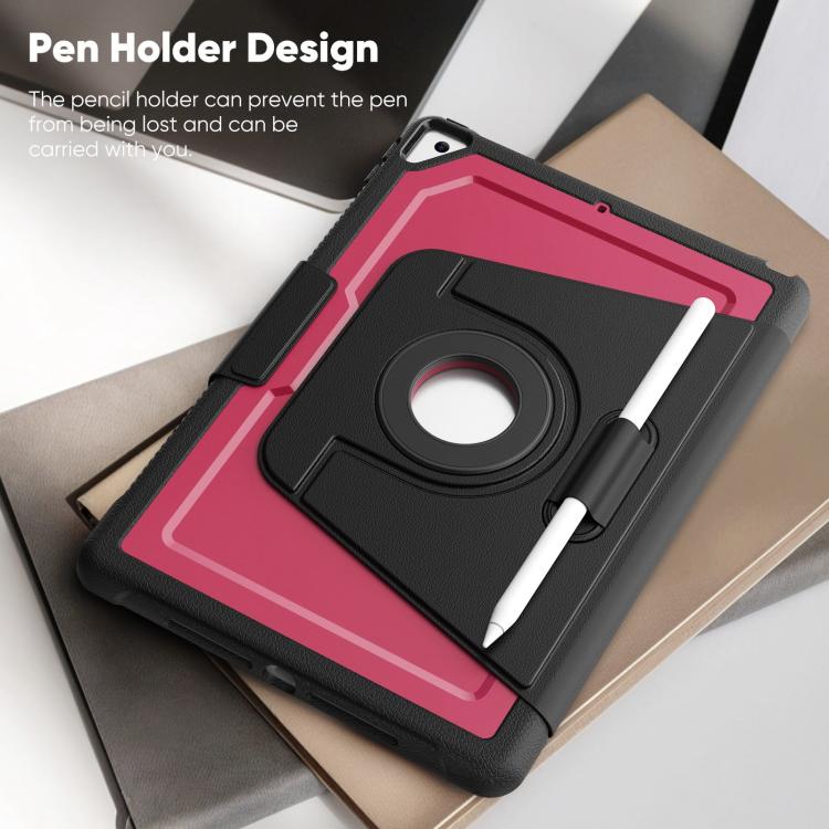 For iPad 10.2 2021 / Air 10.5 Honeycomb Magnetic Rotation Holder Leather Smart Tablet Case