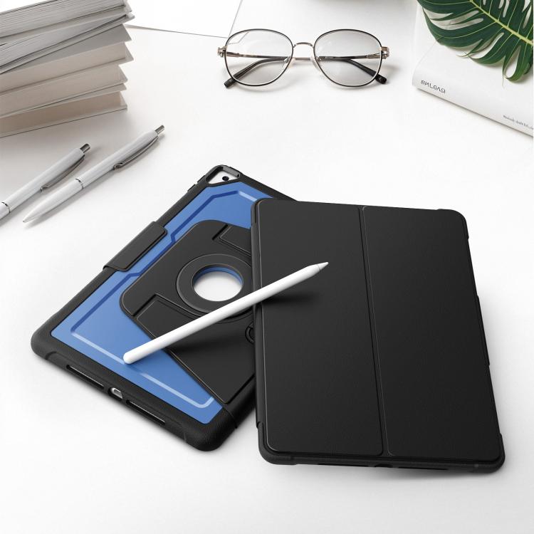 For iPad 10.2 2021 / Air 10.5 Honeycomb Magnetic Rotation Holder Leather Smart Tablet Case