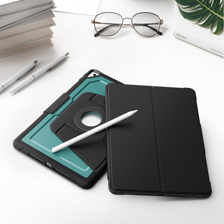 For iPad 10.2 2021 / Air 10.5 Honeycomb Magnetic Rotation Holder Leather Smart Tablet Case