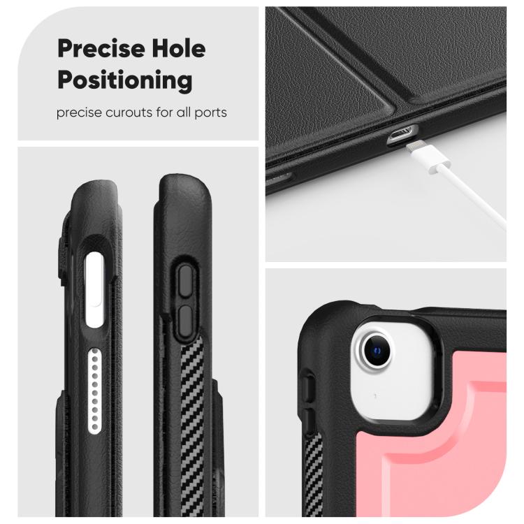 For iPad Air 13 2026 / 2025 / 2024 Honeycomb Magnetic Rotation Holder Leather Smart Tablet Case