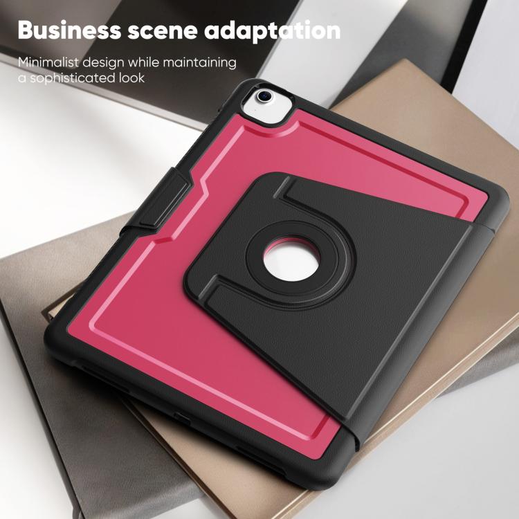 For iPad Air 13 2026 / 2025 / 2024 Honeycomb Magnetic Rotation Holder Leather Smart Tablet Case