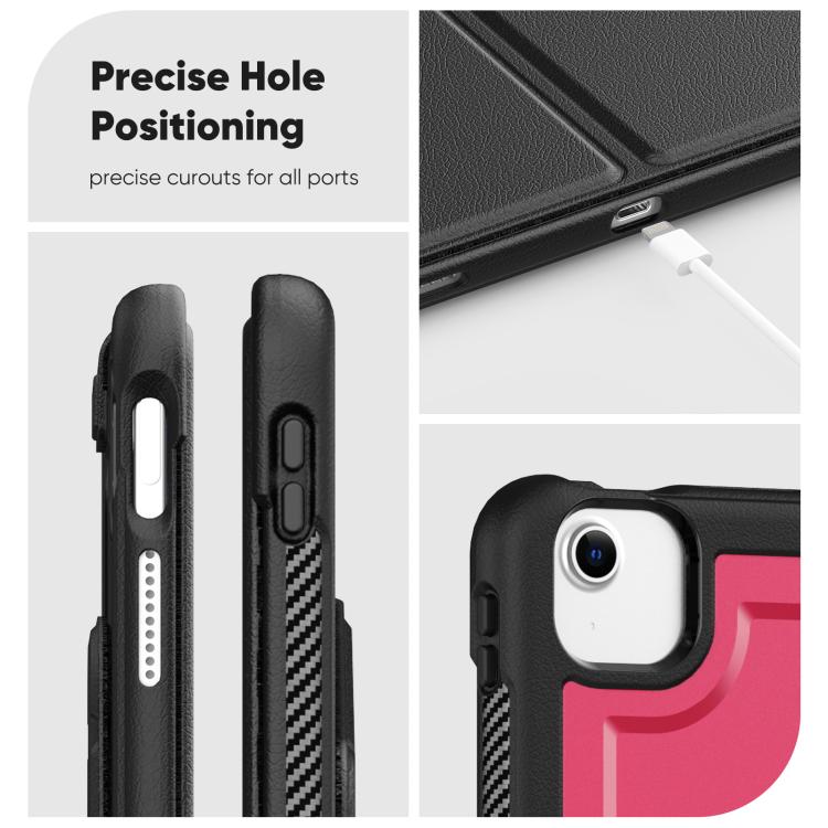 For iPad Air 13 2026 / 2025 / 2024 Honeycomb Magnetic Rotation Holder Leather Smart Tablet Case