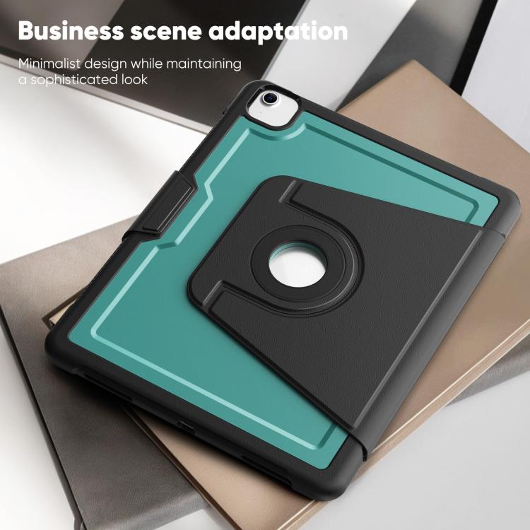 For iPad Air 13 2026 / 2025 / 2024 Honeycomb Magnetic Rotation Holder Leather Smart Tablet Case