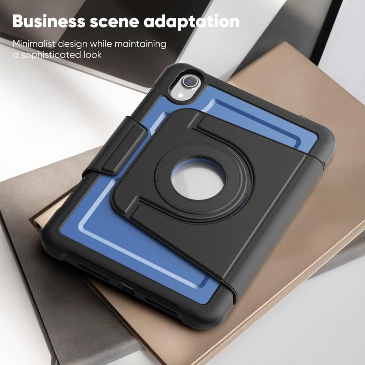 For iPad mini 2024 / mini 6 Honeycomb Magnetic Rotation Holder Leather Smart Tablet Case