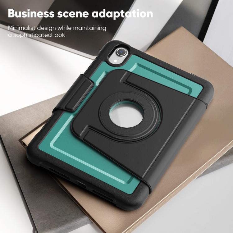 For iPad mini 2024 / mini 6 Honeycomb Magnetic Rotation Holder Leather Smart Tablet Case