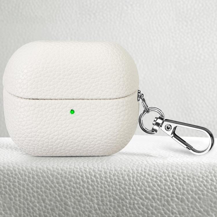 For Samsung Galaxy Buds 3 / 3 Pro Litchi Texture PU Earphones Case with Hook