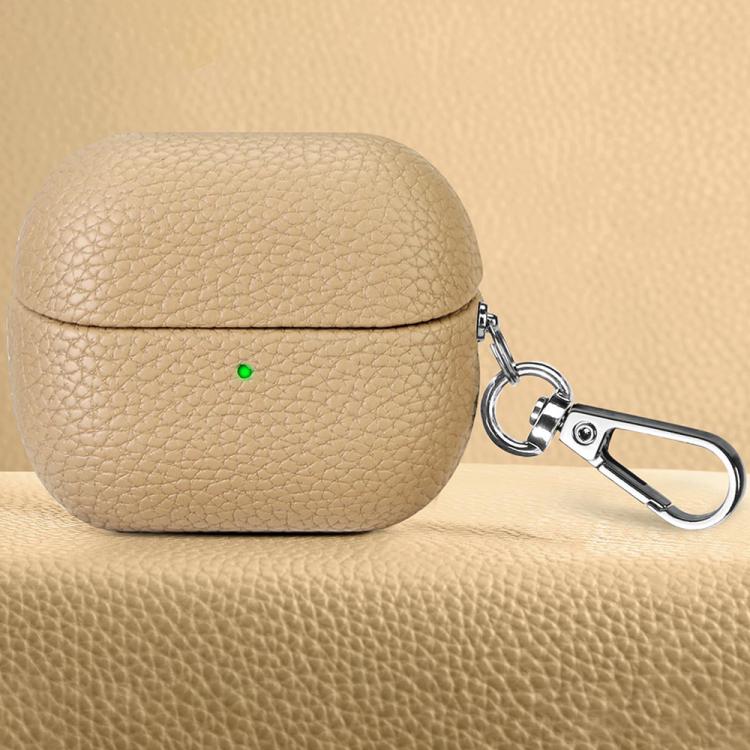 For Samsung Galaxy Buds 3 / 3 Pro Litchi Texture PU Earphones Case with Hook
