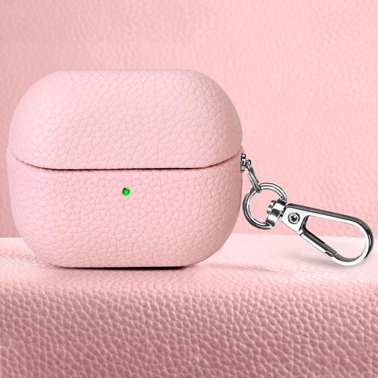 For Samsung Galaxy Buds 3 / 3 Pro Litchi Texture PU Earphones Case with Hook