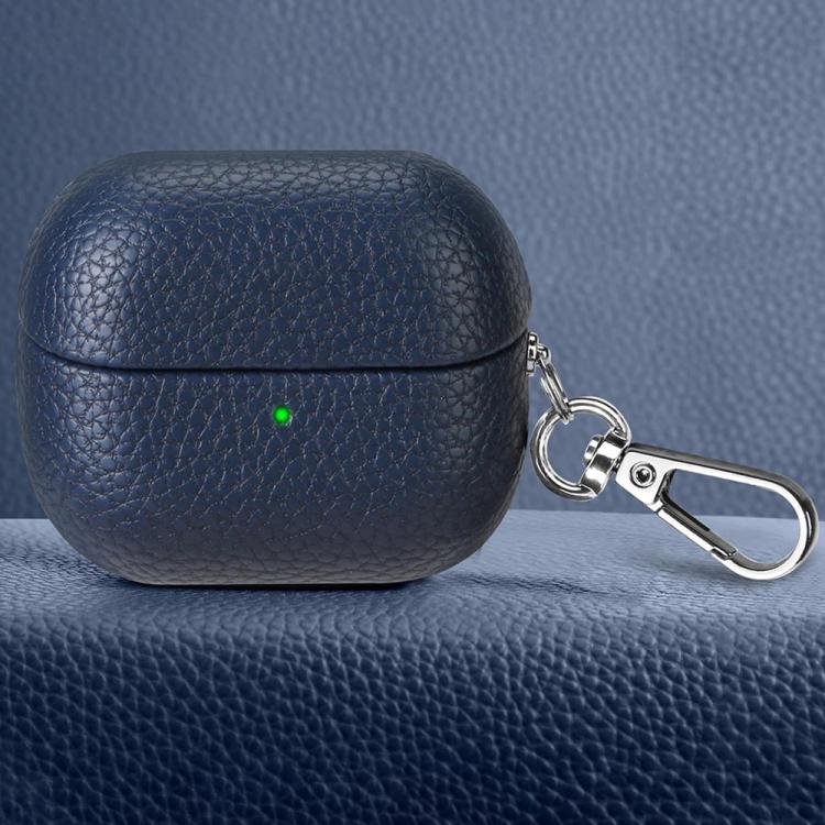 For Samsung Galaxy Buds 3 / 3 Pro Litchi Texture PU Earphones Case with Hook