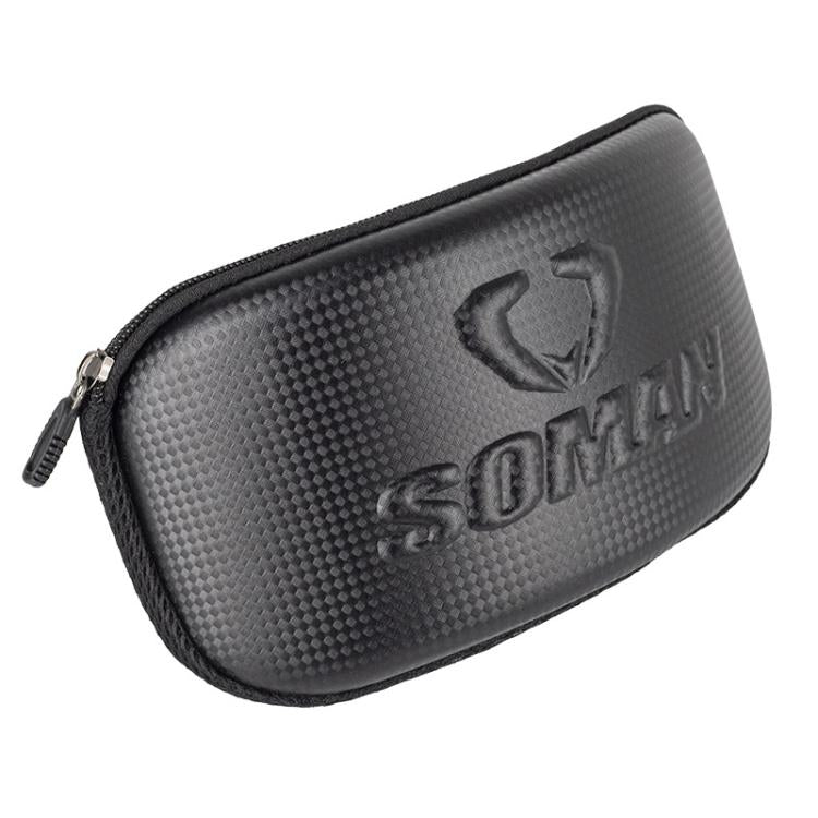 SOMAN Motorcycle Goggles Protective Box Hard Shell EVA Case - Black