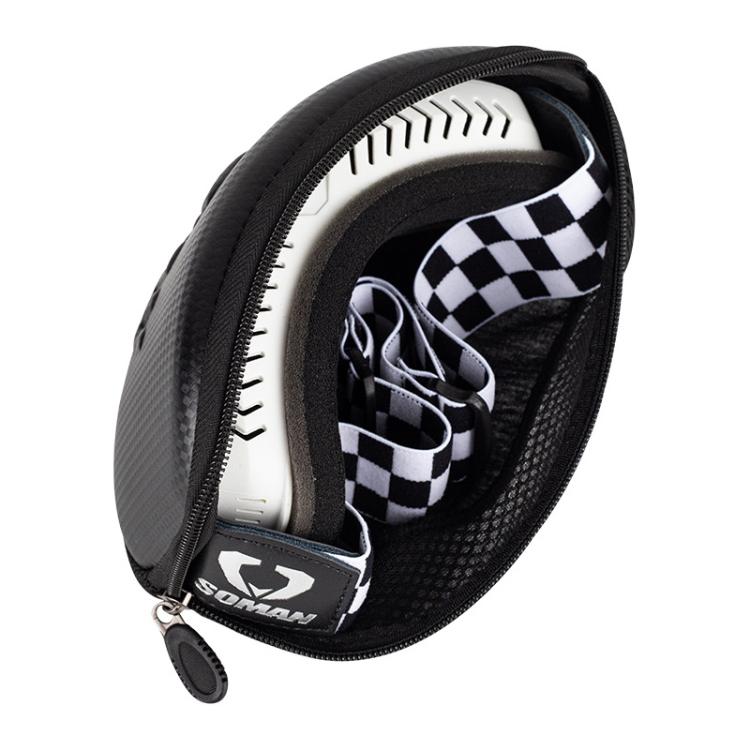 SOMAN Motorcycle Goggles Protective Box Hard Shell EVA Case - Black