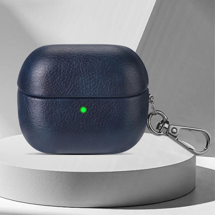 For Samsung Galaxy Buds 3 / 3 Pro Oily Skin Texture PU Earphones Case with Hook