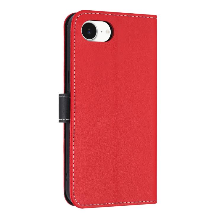 For iPhone 17e / 16e Metal Bow Leather Phone Case with Hand Strap