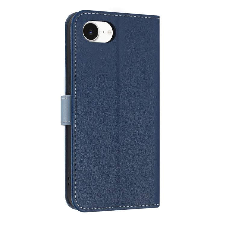 For iPhone 17e / 16e Metal Bow Leather Phone Case with Hand Strap