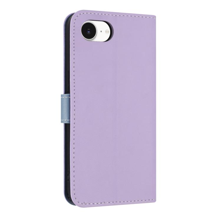 For iPhone 17e / 16e Metal Bow Leather Phone Case with Hand Strap