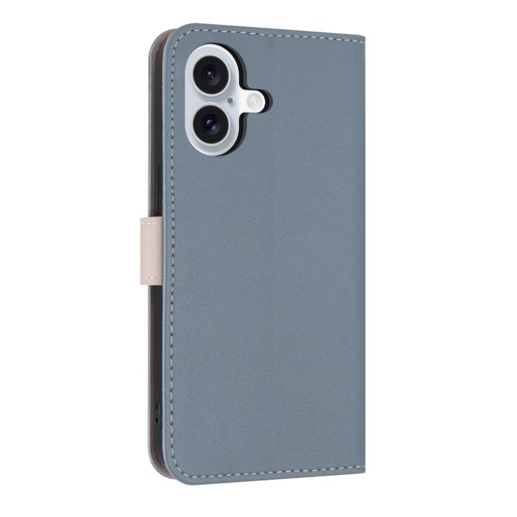 For iPhone 16 Metal Bow Leather Phone Case with Hand Strap