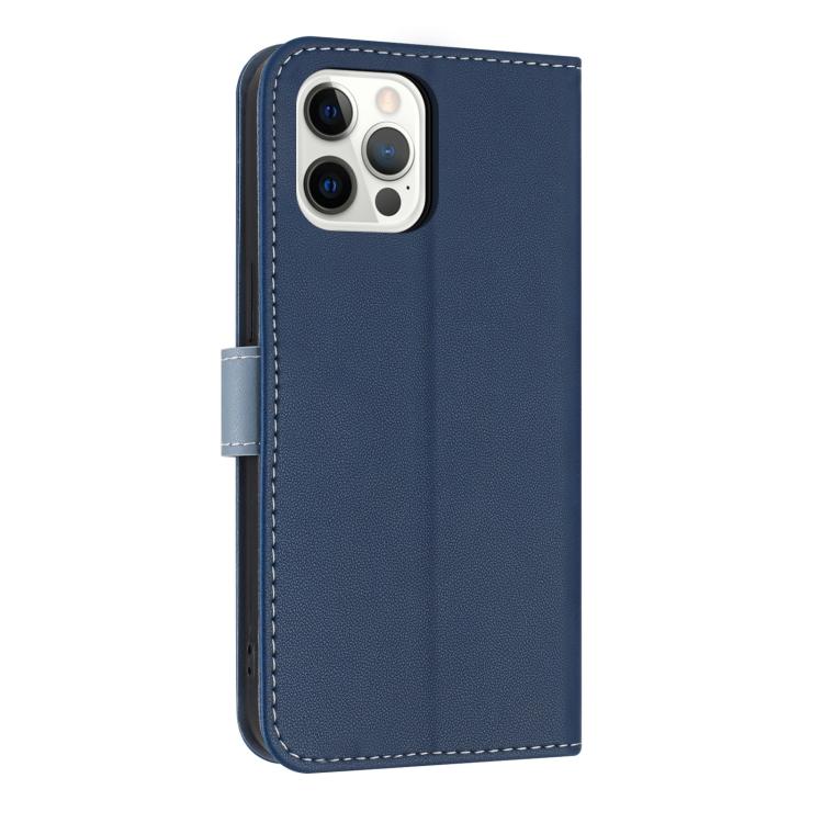 For iPhone 12 / 12 Pro Metal Bow Leather Phone Case with Hand Strap
