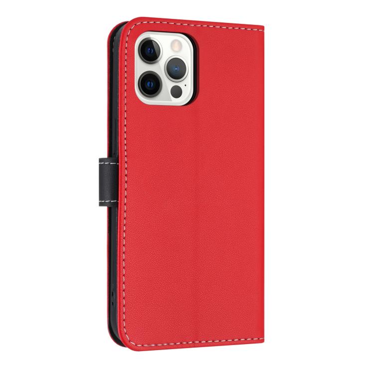 For iPhone 12 Pro Max Metal Bow Leather Phone Case with Hand Strap