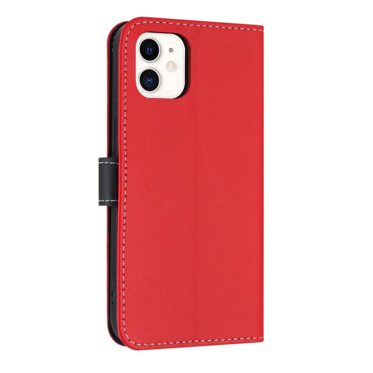 For iPhone 11 Metal Bow Leather Phone Case with Hand Strap
