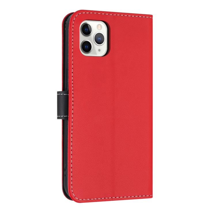 For iPhone 11 Pro Metal Bow Leather Phone Case with Hand Strap