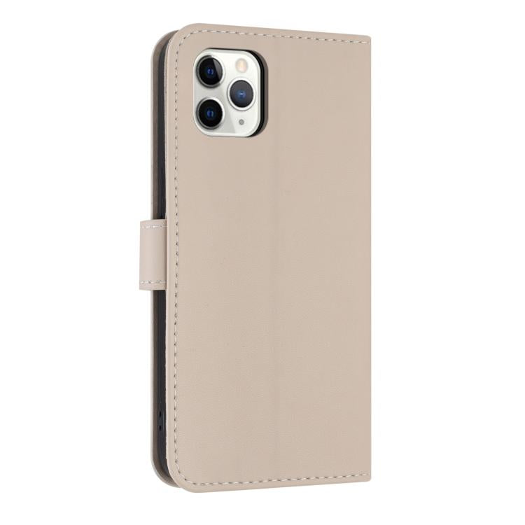 For iPhone 11 Pro Metal Bow Leather Phone Case with Hand Strap