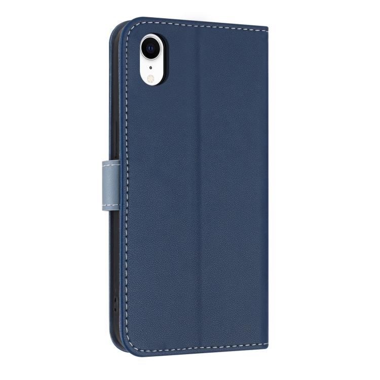 For iPhone XR Metal Bow Leather Phone Case with Hand Strap