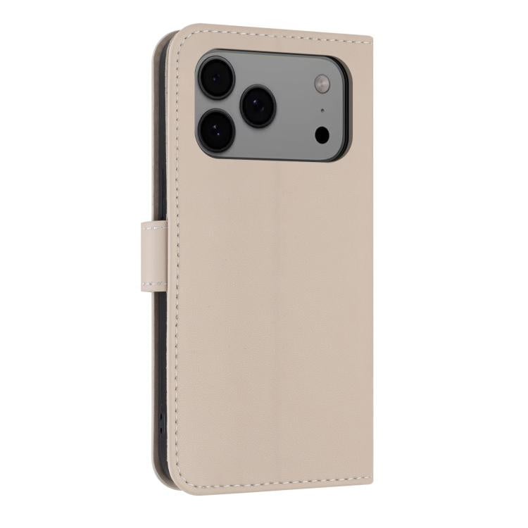 For iPhone 17 Pro Max Metal Bow Leather Phone Case with Hand Strap