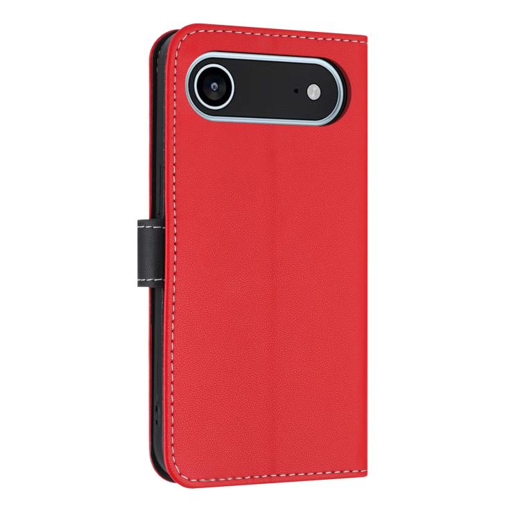 For iPhone Air Metal Bow Leather Phone Case with Hand Strap