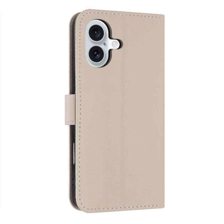 For iPhone 17 Metal Bow Leather Phone Case with Hand Strap