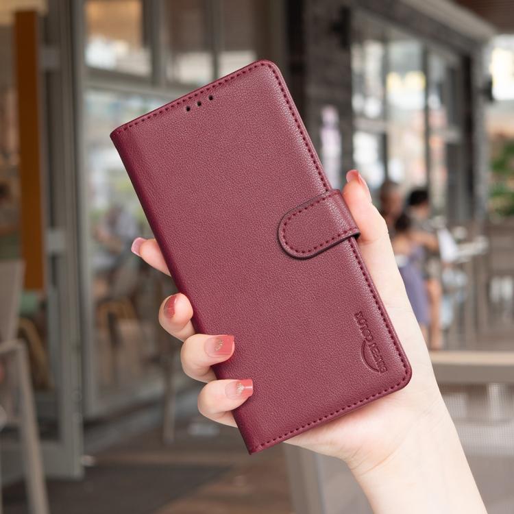 For iPhone Air Litchi Texture RFID Anti-theft Leather Phone Case