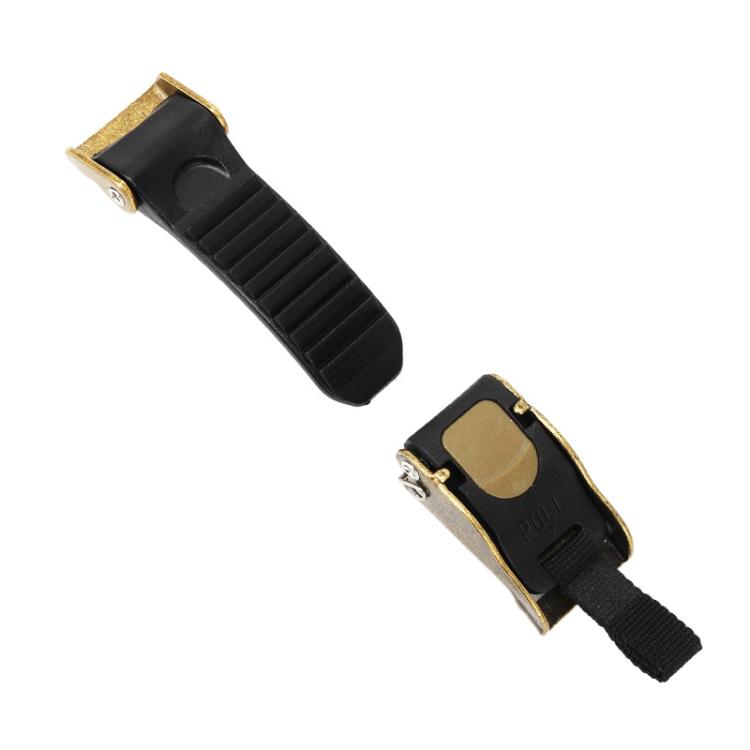SOMAN QB11 Motorcycle Helmet Buckle Universal Quick Release Clip Copper Plated Buckle - Black Gold