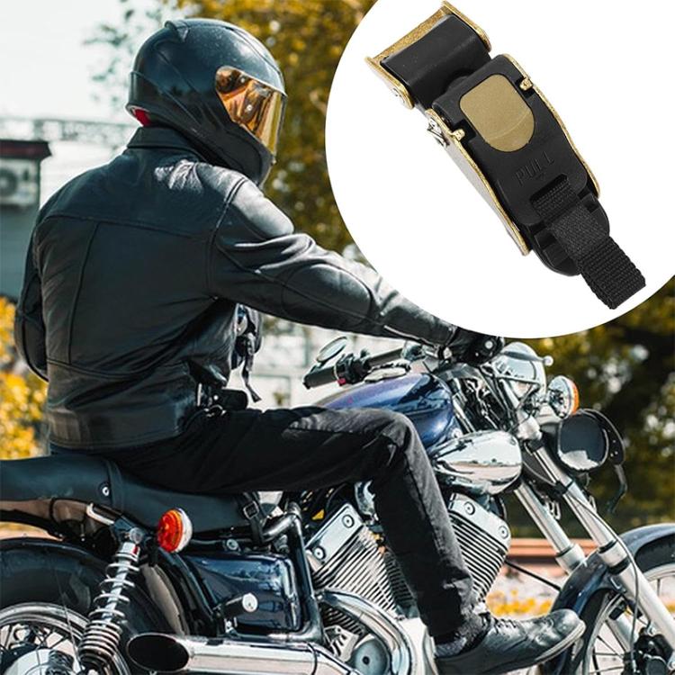 SOMAN QB11 Motorcycle Helmet Buckle Universal Quick Release Clip Copper Plated Buckle - Black Gold