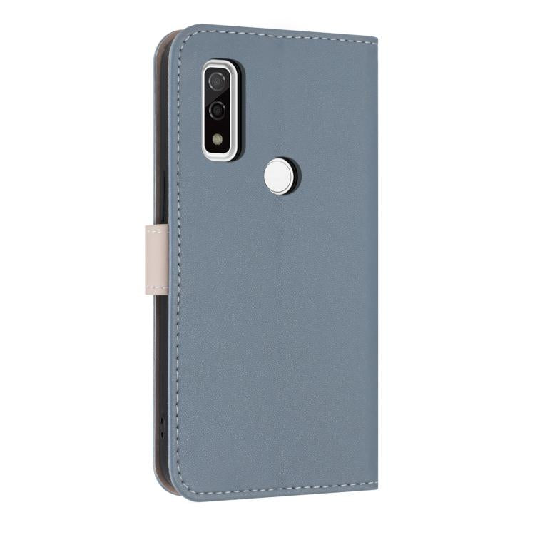 For Fujitsu Arrows WE F-51B / BZ03 Metal Bow Leather Phone Case with Hand Strap