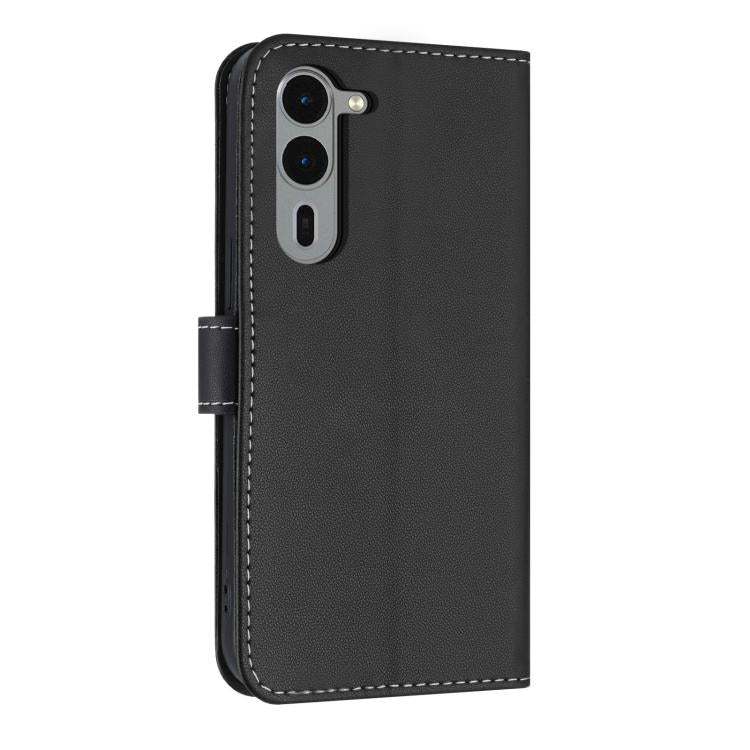 For Fujitsu Arrows We2 Plus F-51E Metal Bow Leather Phone Case with Hand Strap