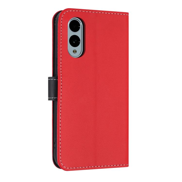 For Fujitsu Arrows We2 F-52E Metal Bow Leather Phone Case with Hand Strap