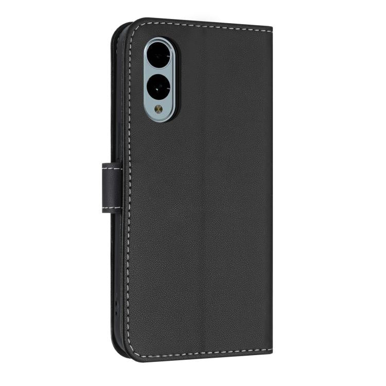 For Fujitsu Arrows We2 F-52E Metal Bow Leather Phone Case with Hand Strap