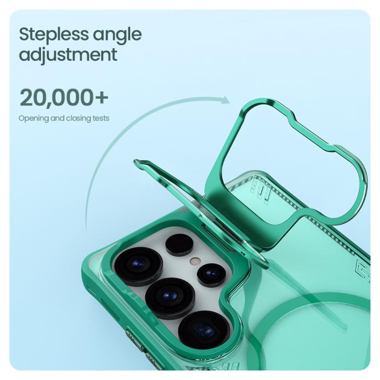 For Samsung Galaxy S25 Ultra 5G NILLKIN Ice Air Prop Series MagSafe Magnetic Frame Version Phone Case