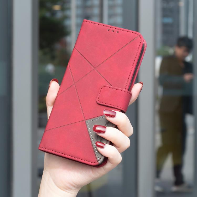 For Sony Xperia 1 VII Magnetic Buckle Rhombus Texture Leather Phone Case