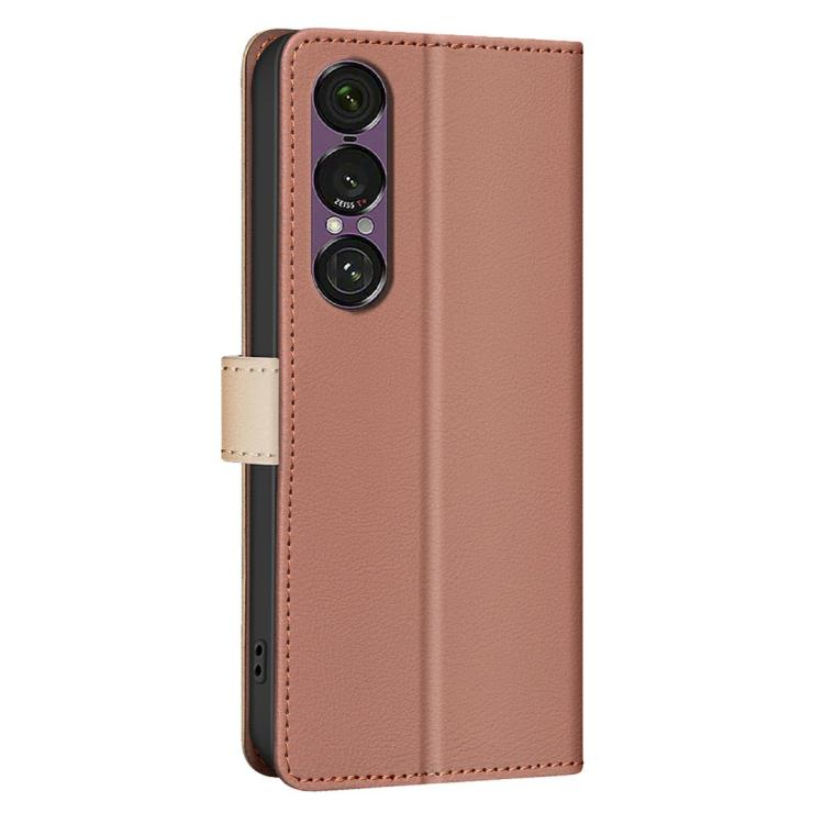 For Sony Xperia 1 VII Color Matching RFID Anti-theft Leather Phone Case