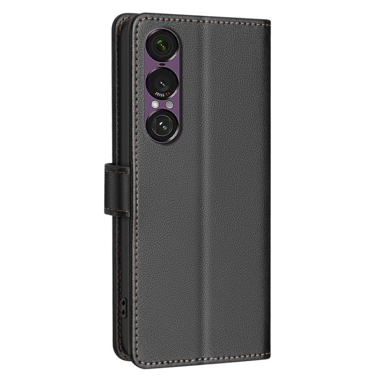 For Sony Xperia 1 VII Litchi Texture RFID Anti-theft Leather Phone Case