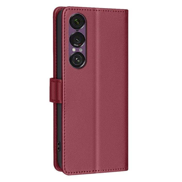 For Sony Xperia 1 VII Litchi Texture RFID Anti-theft Leather Phone Case